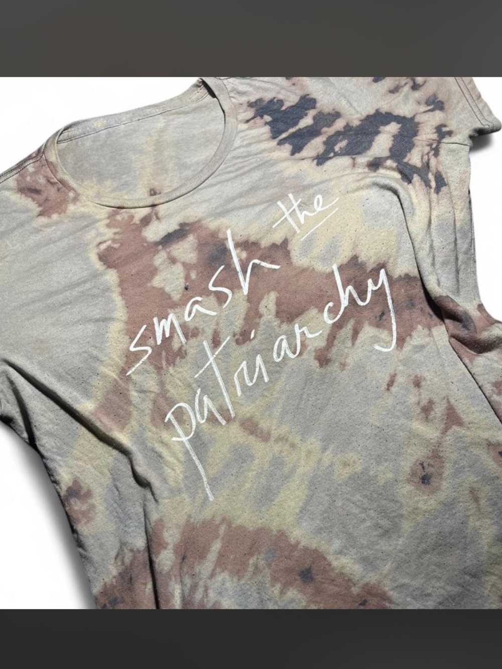 Custom Bleached Smash The Patriarchy Tee Women's M Riot
Grrrl Punk Grunge